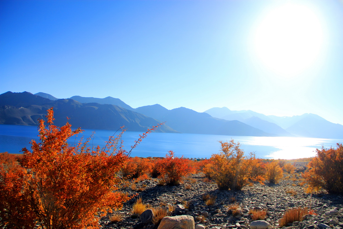 Lặng người với màu xanh huyền ảo ở hồ Pangong - Ảnh 4. Lặng người với màu xanh huyền ảo ở hồ Pangong