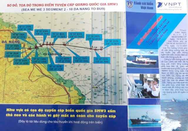 Cảnh sát biển phối hợp bảo vệ tuyến cáp quang biển - Ảnh 2. Cảnh sát biển phối hợp bảo vệ tuyến cáp quang biển - Ảnh 2.