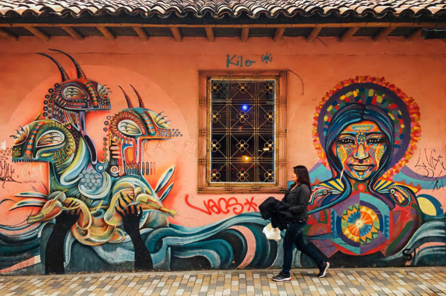Đường phố Bogotá thu hút du khách nhờ Graffiti - Ảnh 4. Đường phố Bogotá thu hút du khách nhờ Graffiti - Ảnh 4.