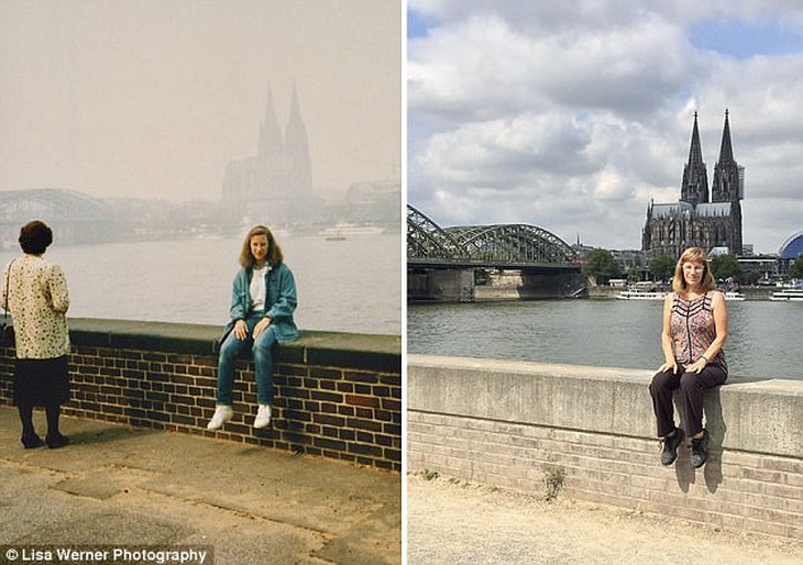 Nữ du khách quay lại châu Âu chụp ảnh đúng nơi từng đến 30 năm trước - Ảnh 1.