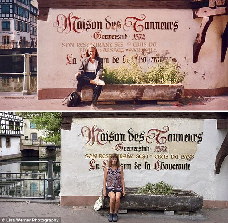 Nữ du khách quay lại châu Âu chụp ảnh đúng nơi từng đến 30 năm trước - Ảnh 3.