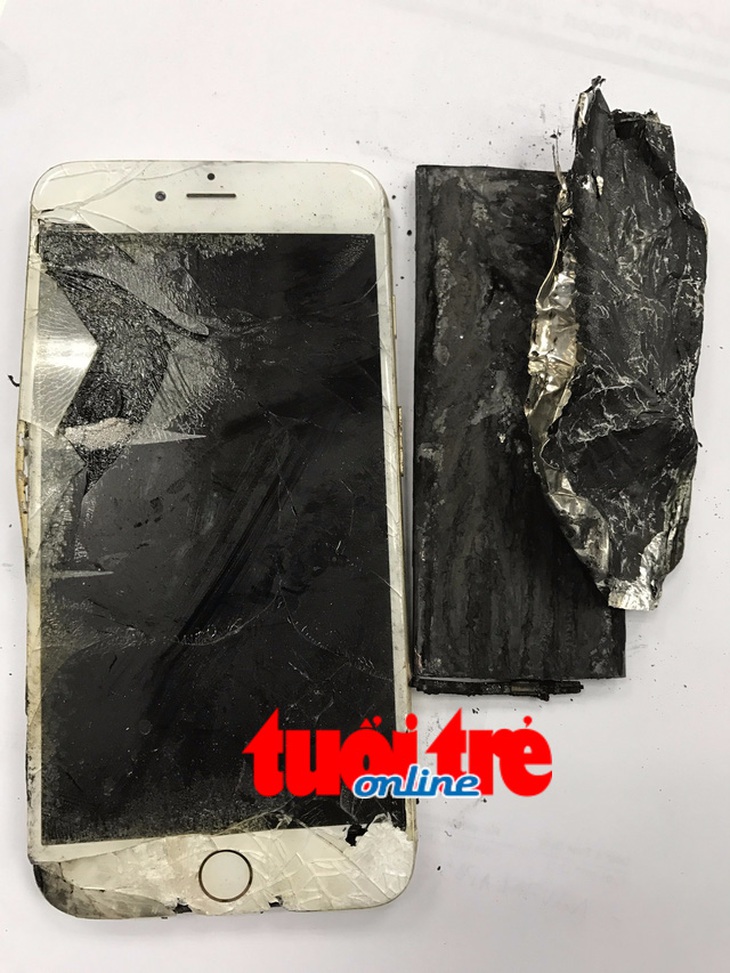 Iphone 6 mua tại Apple Store tự bốc cháy biến dạng - Ảnh 1.