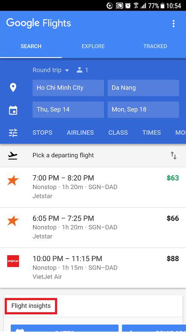 Tiết kiệm chi phí du lịch với tính năng mới của Google’s Flights - Ảnh 1.