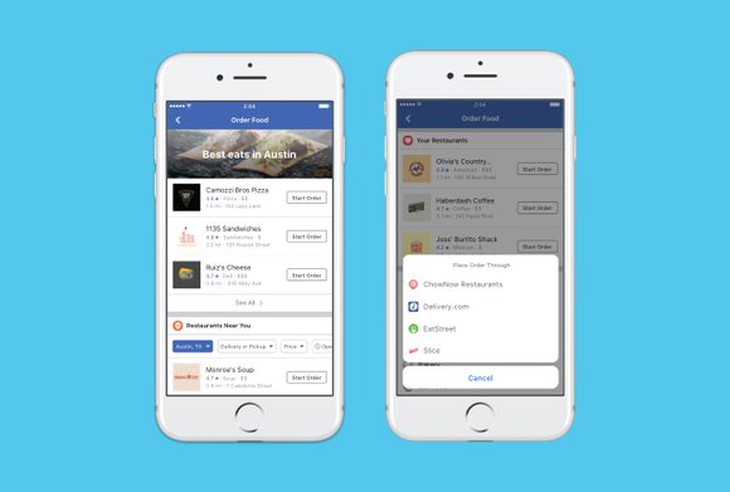 Facebook muốn lấn sang lĩnh vực... ăn uống - Ảnh 1.