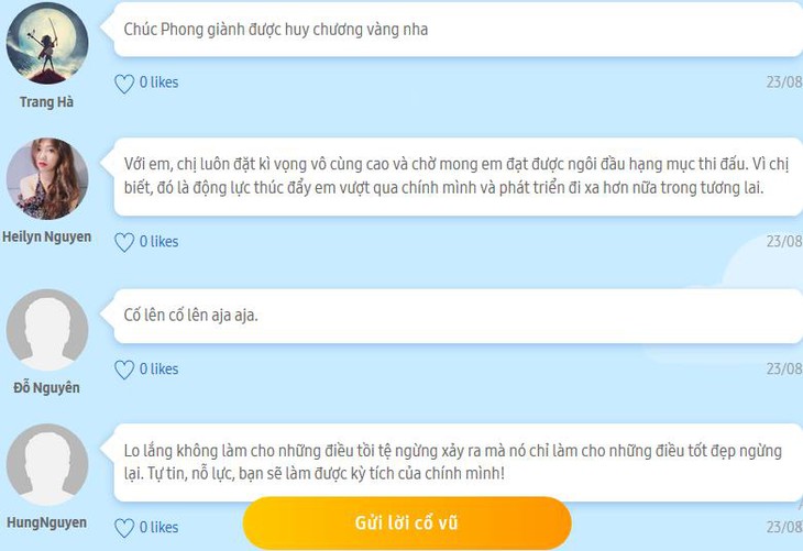 Tiếp sức tuyển thủ Việt Nam qua tin nhắn trực tiếp - Ảnh 6.