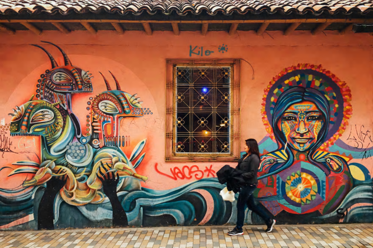 Đường phố Bogotá thu hút du khách nhờ Graffiti - Ảnh 4.