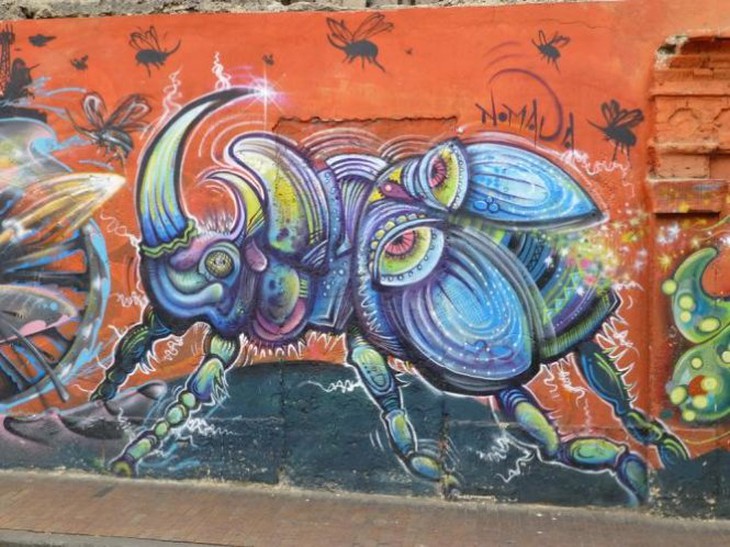 Đường phố Bogotá thu hút du khách nhờ Graffiti - Ảnh 7.